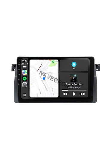 Bmw E46 3 Seri 1997-06 9" Uyumlu Androıd Multimedya Gerçek 2/32 Kablosuz Carplay Geri Görüş Kameralı 9"