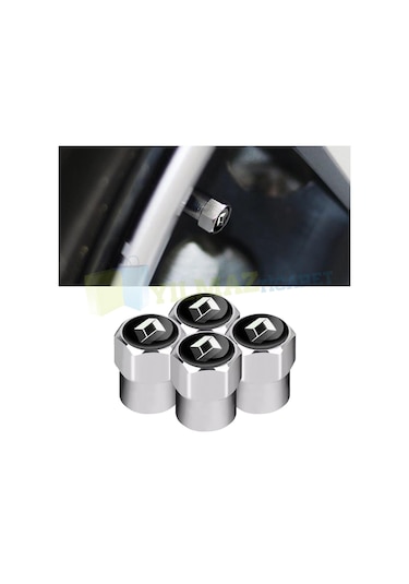 Renault Logo Sibop Kapağı 4 Adet Paslanmaz Çelik