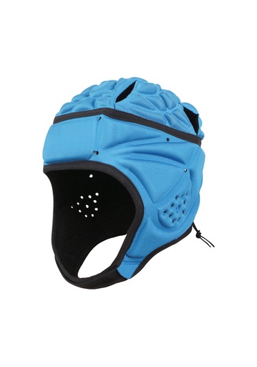 Geeroyoo Gençlik Yumuşak Ragbi Kaskı Çocuklar İçin Ayarlanabilir Futbol Ve Futbol Başlığı Hafif Koruyucu Spor Kaskı Mavi Mavi