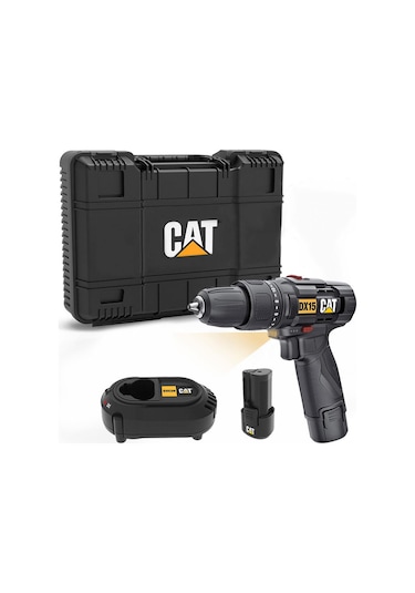 Cat DX15.1 12 V 2.0 AH Li-Ion Çift Akülü Şarjlı Darbeli Matkap