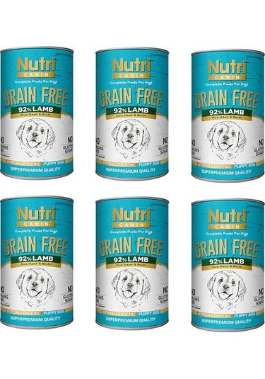 Nutri Canin Puppy Tahılsız Kuzu Etli Yavru Köpek Konserve 6 x 400 G