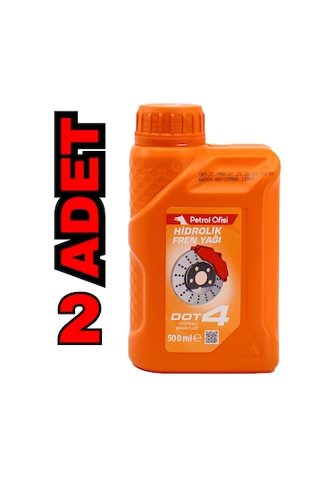 Petrol Ofisi Dot 4 Hidrolik Fren Yağı 2X500 ML