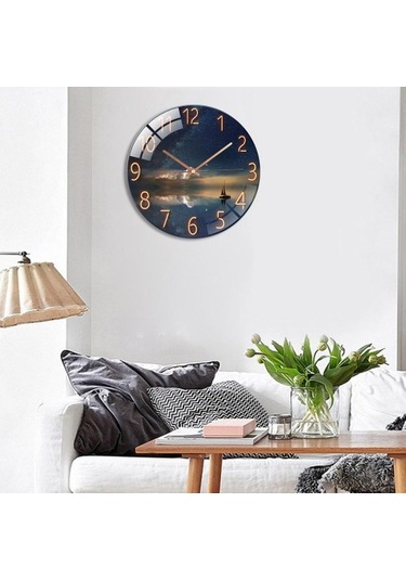 Goldenqian Duvar Saati 6f283p ÇOk Renkli