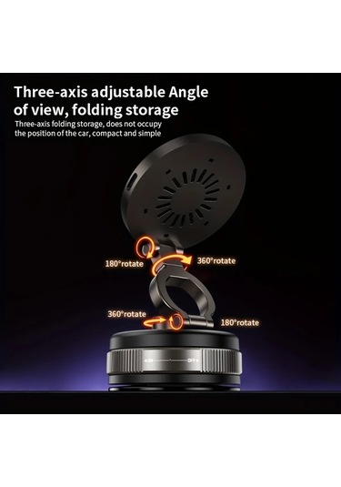 Motion003 D1w Kalay Yükseltilmiş Kablosuz Şarj Araba Telefon Tutucu Vakum Manyetik Emme Kupa D1w Kalay