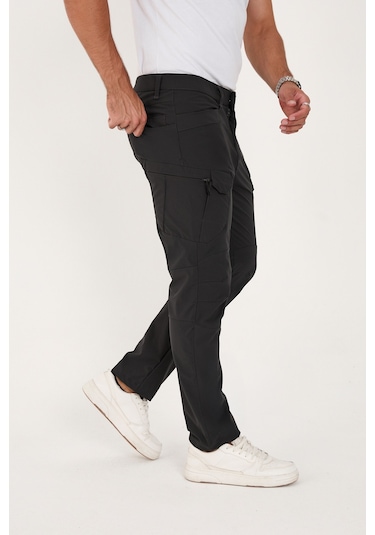 Camp Scoutland Camp527 Outdoor Tactical Su İticili Likralı Yazlık Erkek Taktik Pantolon Antrasit