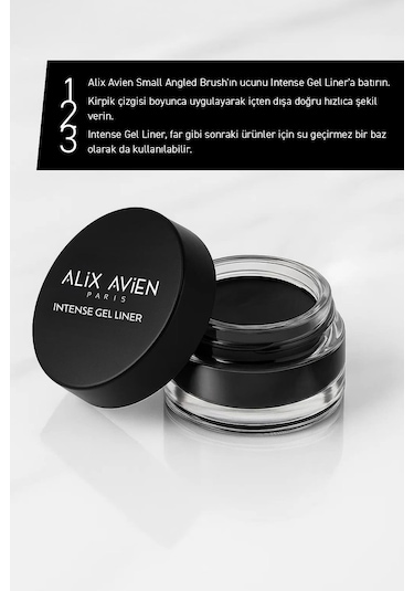 Alix Avien Yüksek Pigmentli Suya Dayanıklı Uzun Süre Kalıcı Mat Jel Eyeliner Intense Gel Liner 01 Black