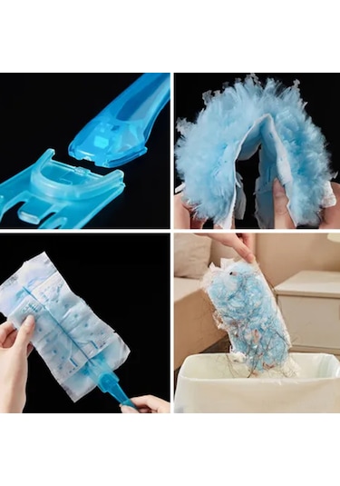 Maiyame Ev Elektrikli Toz Toplama Süpürgesi, Mikrofiber İçerikli, Yeniden Kullanılamaz Başlık, Kolay Saklama, Ev Araçları Temizliği