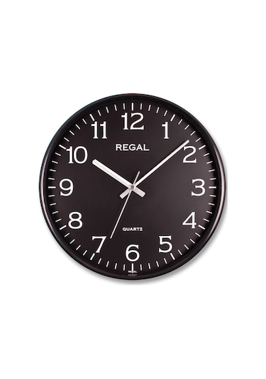 Regal0250 Bb Ince Çerçeve Slim Duvar Saati (289181467) Siyah