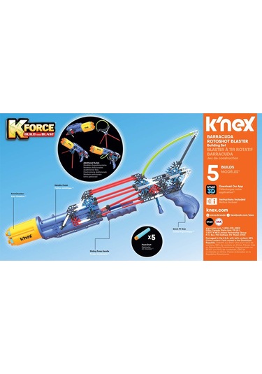 K'nex Baracuda Rotoshot Blaster Yapım Seti