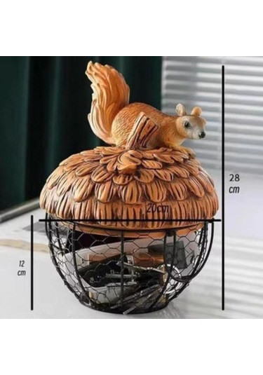 Suntek Yumurta Sepeti Mutfak Malzemeleri Atıştırmalık Kiler 20x28cm Kahverengi