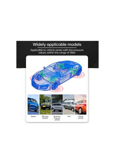 Boatshop1 T17 Lastik Basınç İzleme Sistemi Evrensel Kablosuz Güneş Tpms Harici Sensör Lastik Basıncını Doğru Tespit Eder