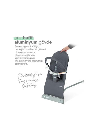 Huggy Wave Bebek Hareket Ettikçe Sallanabilen Müzikli Anakucağı