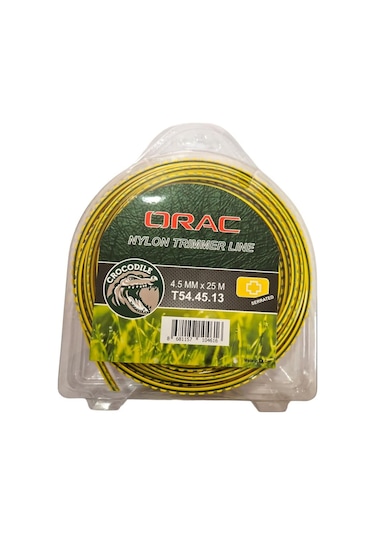 Orac 4.50 MM 25 M Dişli Tırtıklı Sarı Tırpan Misinası