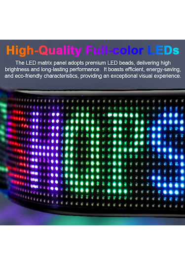 Hallow Led Matrix Panel Taşınabilir Bt Esnek Ekran Tam Renkli Lmk00393-2 16x64