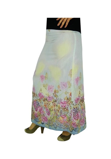 Kadın Uzun Keten Etek Erm106