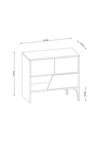 Decormet Gwen Konsol Ceviz - Traverten Diğer