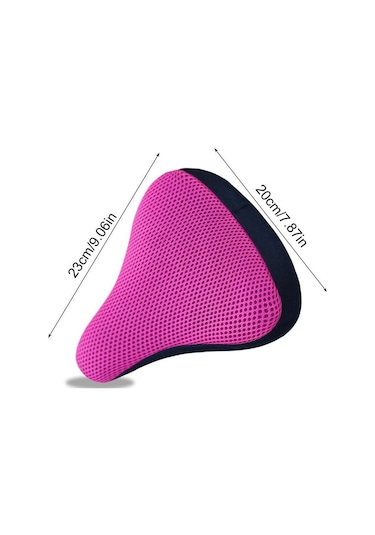 Açık Mavi 3d Yumuşak Bisiklet Klozet Kapağı Bisiklet Sele Kılıfı Bisiklet Silikon Koltuk Minderi Bisiklet Nefes Eyer Rahat Bisiklet Parçaları Açık Mavi