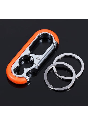 Siyah Yaratıcı Çok Fonksiyonlu Araba Anahtarlık Taşınabilir Şarap Şişesi Konserve Açacağ Erkekler Metal Açacak & Tirbuşon 56621918 Siyah