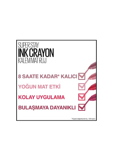 Maybelline New York Süper Stay Ink Crayon Kalem Mat Ruj 20 Enjoy The View