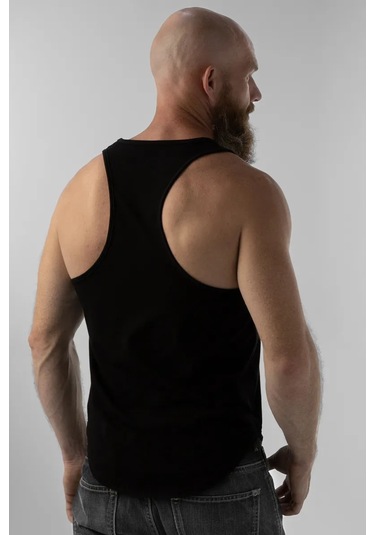 Valiants Skull Pamuklu Kafatası Baskılı Atlet 262535802 Siyah