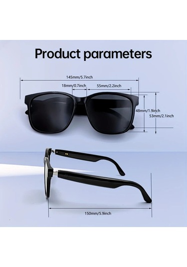 Xuweiwei Lıfebee 2025 Akıllı Kablosuz Gözlük Turuncu 100+ Dil Çeviri Müzik Ses Kaydı Usb Şarj Unisex Seyahat Ofis İçin