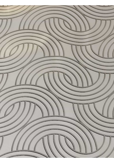 Elyaflı Pvc Muşamba - Desenli Silinebilir Masa Örtüsü 02mrl170c Gri