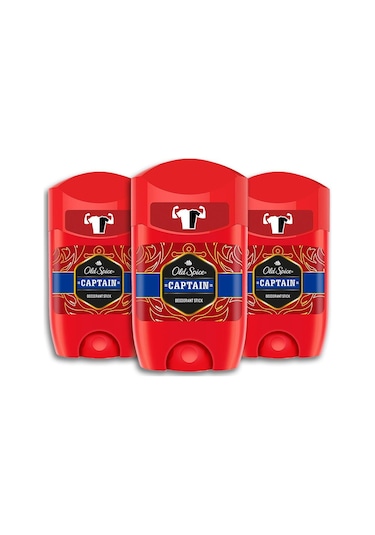 Old Spice Captain Erkek Stick Deodorant 3 x 50 ML