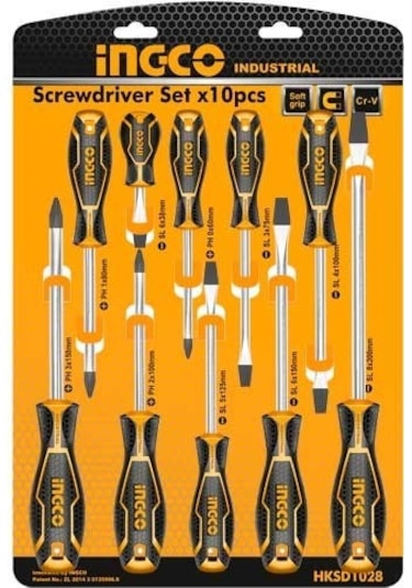 Ingco 10 Parçalı Tornavida Seti Hksd1028
