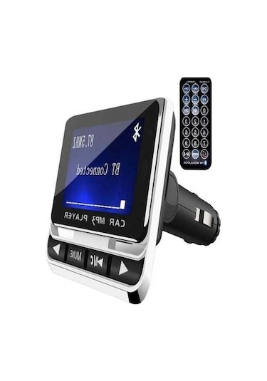 Flybuy Araba Mp3 Çalar İçin Bluetooth Kablosuz Fm Verici 1.4 Lcd Ekran Cz