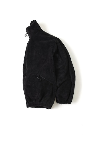 No Plan Erkek Oversize Fermuarlı Pelüş Sweat Ceket-siyah Siyah