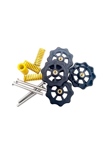 Singree Siyah Abs Plastik 3d Yazıcı Ayarlama Vidası, Yay Ve Cıvata Seti - 40mm Çap