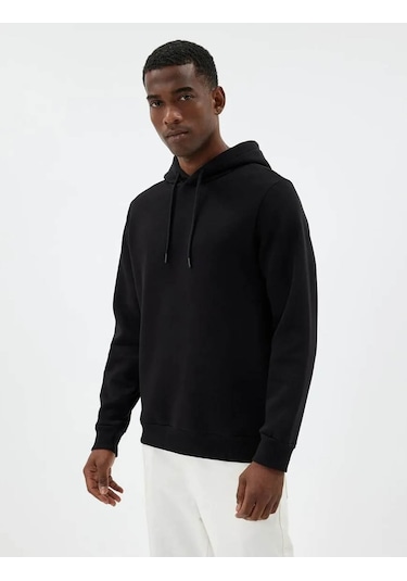 Koton Erkek Sweatshirt Siyah 5wam70001mk 25ky59000107 Y5901 Siyah
