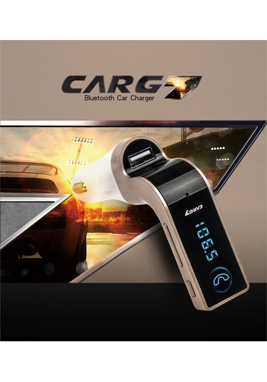 Geeroyoo G7 Araç Bluetooth Fm Verici - Mp3 Çalar, Usb/tf Kart Desteği, El-işsiz Arama, 5v/2.1a Usb Şarj, Gümüş