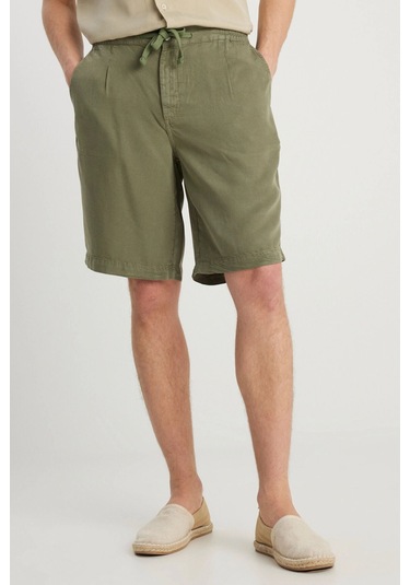 Wrangler Tencel Şort Haki Erkek Şort Haki