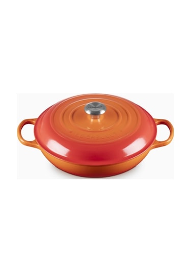 Le Creuset Gourmet Profesyonel Lüks Döküm Tencere Turuncu 28 Cm