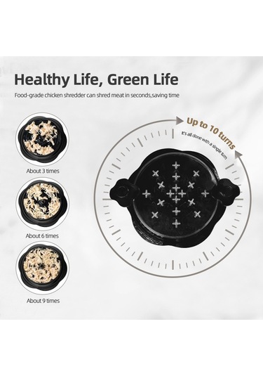 Sones Şeffaf Kapaklı 10 İnç Tavuk Parçalama Makinesi Kaymaz Et Parçalama Aracı