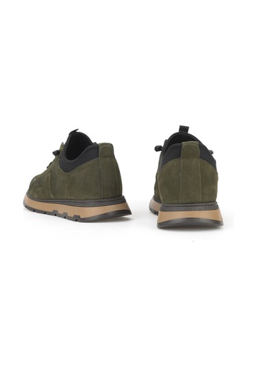 Ziya, Erkek Hakiki Deri Sneaker 1531037z24112 Haki 1531037z24112 610 Haki