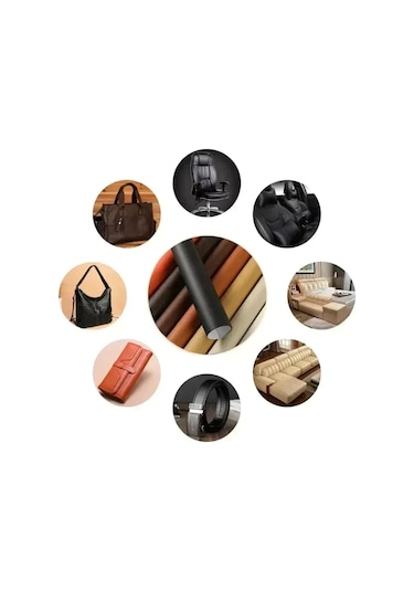 Kendinden Yapışkanlı Deri Tamir Yama Seti Kanepe Mobilya Araba Koltukları İçin Beige 300x50cm