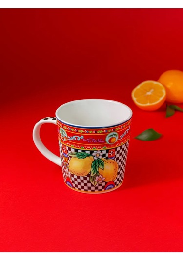 Nouvelle "sicilia Limone" Bardağı, 450 Ml, Porselen 317306254 Kırmızı