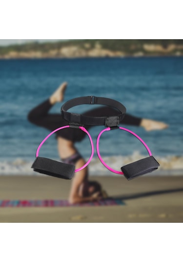 Dolıty Fitness Ganimet Eğitim Bandı Ayarlanabilir Bel Pembe Pembe