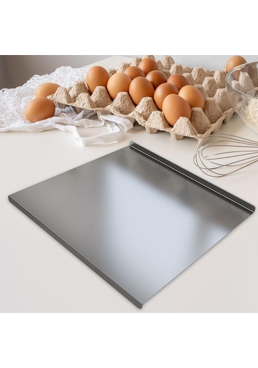 Suntek Paslanmaz Çelik Pasta Tahtası Et Sebze Ekmek Stil-d