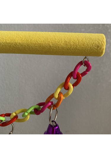 Yifomall Kuş Oyun Standı - Çanlı, Kumlama Ve Ahşap Tünek Eğitim Seti