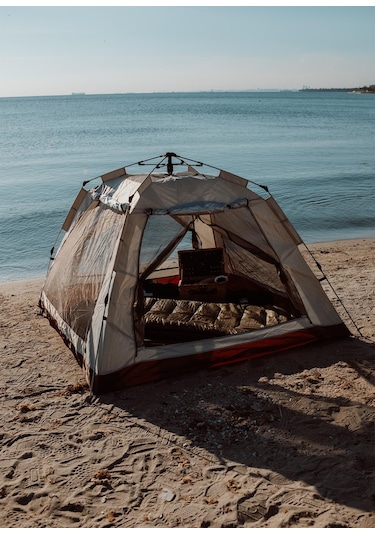 Urban Badger Asgard 3-4 Kişilik Otomatik Tenteli Çadır Bej