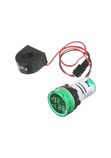 Reedark Küçük Dijital Volt-ampermetre: Ac 50-500v & 0-100a Ölçüm, Çift Led Ekran