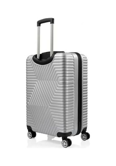 Travel Polo Xxlbattal Boy Dev Boy 90 Cm Valiz & Bavul Gümüş Gri