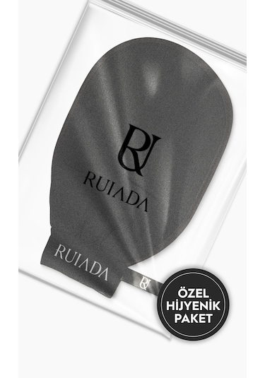 80 Factor Siyah Banyo Duş Kesesi Peeling Eldiveni %100 Floş Ipek Premium Unisex