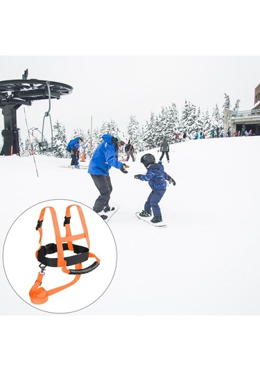 Homyl Çocuk Kayak Omuz Askısı Yeni Başlayanlar Turuncu-bel-20-80cm Turuncu