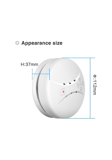 Gajeena Akıllı Duman Dedektörü - Yüksek Hassasiyetli Yangın Alarmı, 85db Sesli Uyarı, 1 Yıl Pil Ömrü
