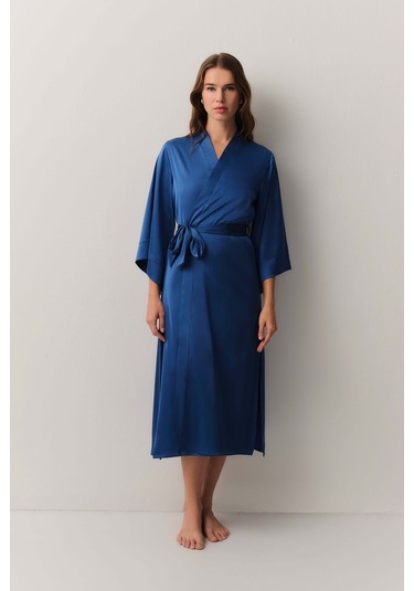 Suwen Ethereal Uzun Sabahlık St4446615l015 Mavi