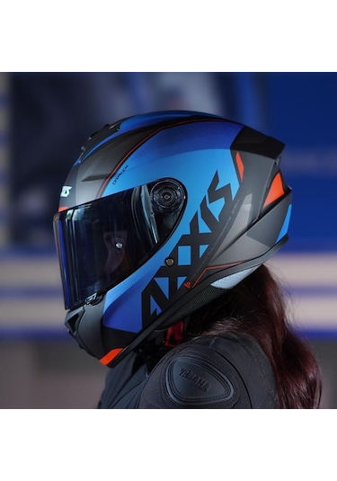 Motosiklet Full Face Draken S Mat Mavi E7 V.2 Motor Kaskı Çok Renkli